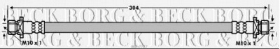BORG & BECK bbh7787 -  Тормозной шланг